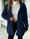 Fuzzy Sherpa Hooded Cardigan