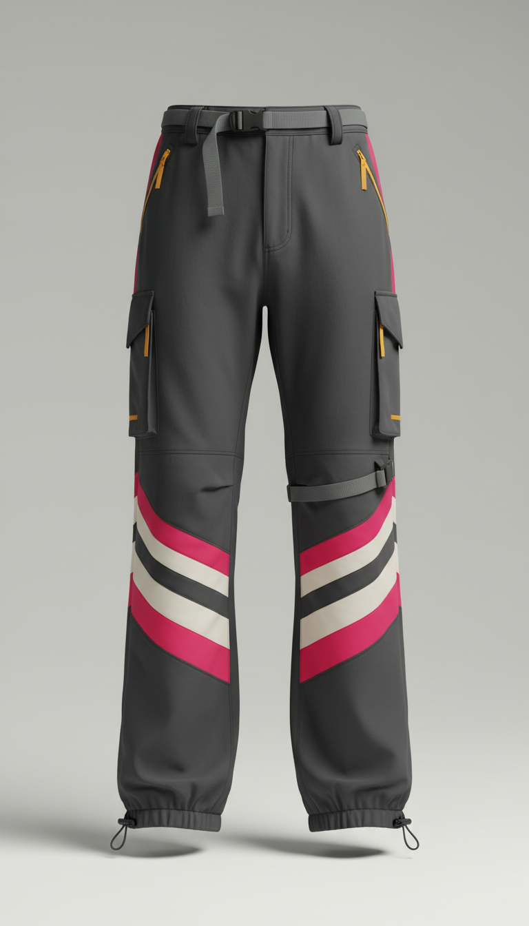 Technical Wide-Leg Street Trousers