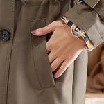 ✨ Fashionable high-end women's windbreaker with mid-length lapel