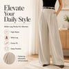 🌸 Women's High-Waisted Relaxed Wide-Leg Pants