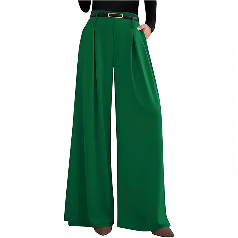 🌸 Women's High-Waisted Relaxed Wide-Leg Pants