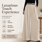 🌸 Women's High-Waisted Relaxed Wide-Leg Pants