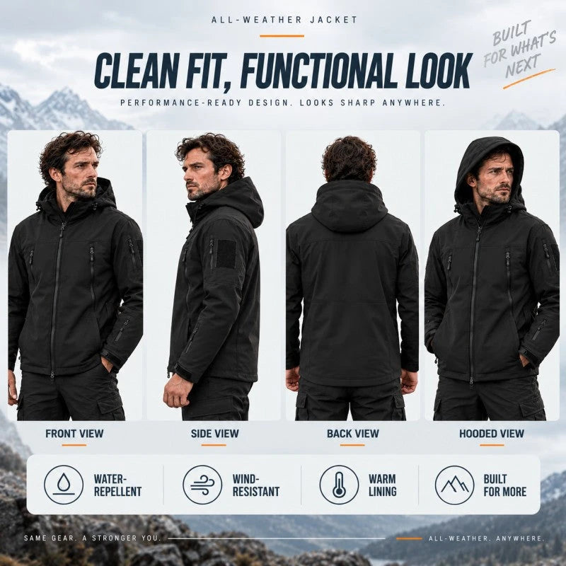 💥 | Men's Waterproof Insulated Outdoor Jacket