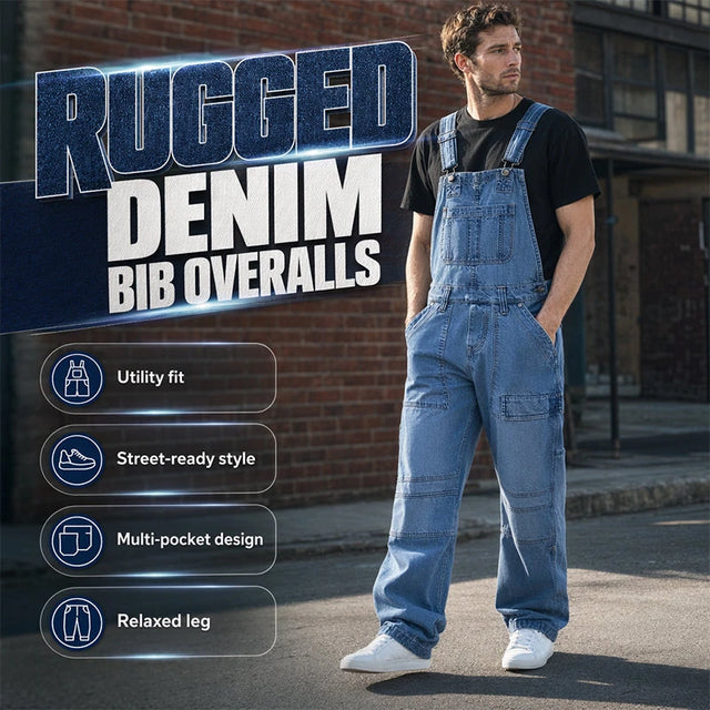 🔥Men's Classic Fit Denim Overalls