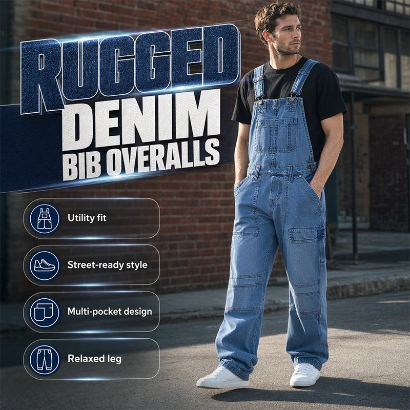 🔥Men's Classic Fit Denim Overalls