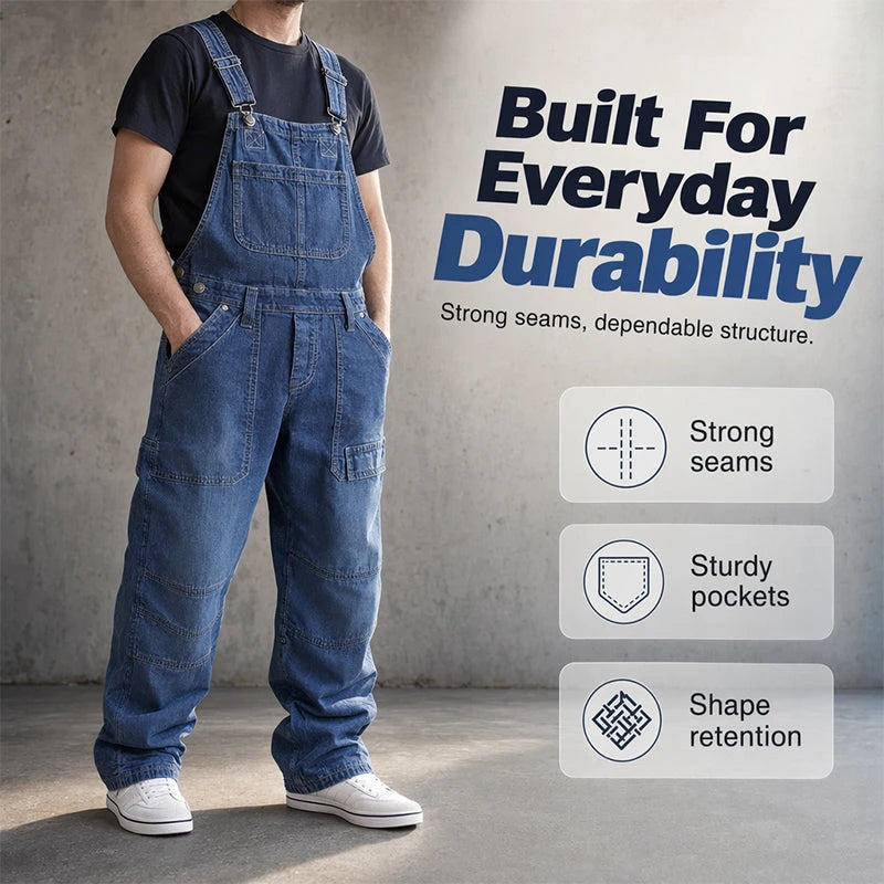 🔥Men's Classic Fit Denim Overalls