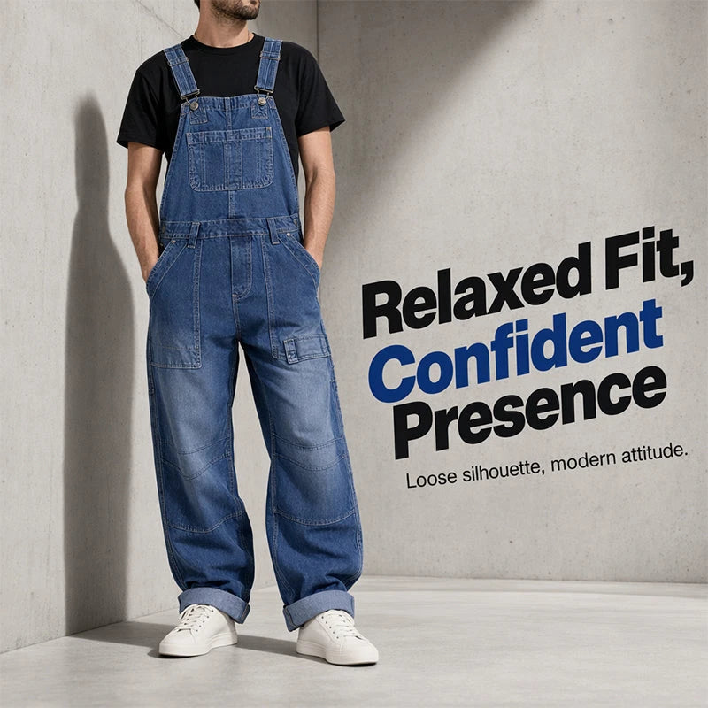 🔥Men's Classic Fit Denim Overalls