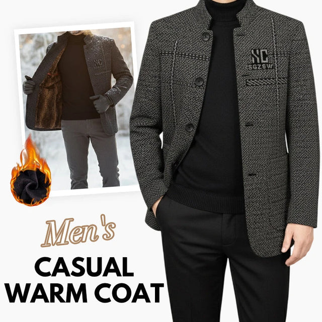 🔥Men's High-quality Casual Warm Coat