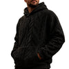 💥Men's Jacquard Fleece-Lined Hooded Pullover