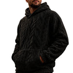 💥Men's Jacquard Fleece-Lined Hooded Pullover