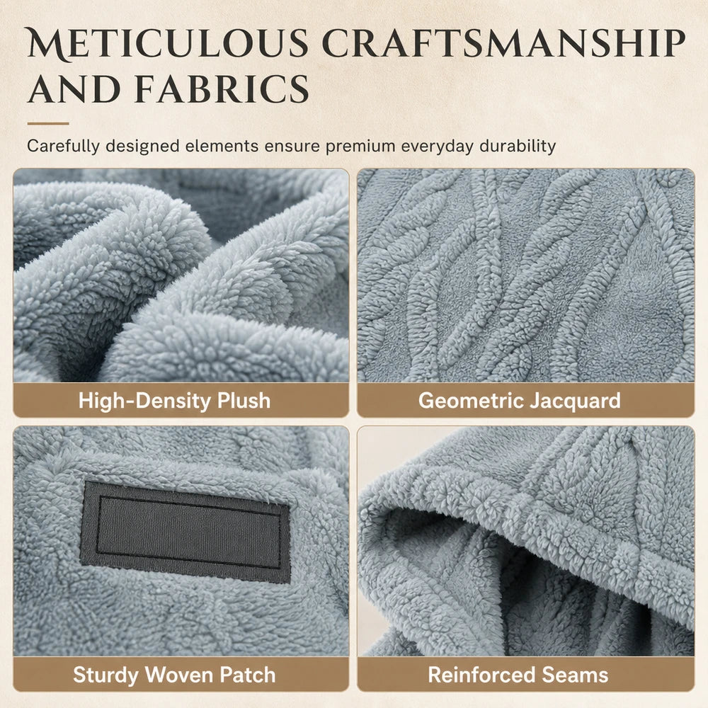 💥Men's Jacquard Fleece-Lined Hooded Pullover