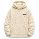 💥Men's Jacquard Fleece-Lined Hooded Pullover