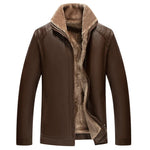🔥Men‘s Quilted Faux Leather Jacket【Fashion and warmth】