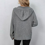 🧶Women's Hooded Button-Up Knit Cardigan