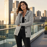 🧶Women's Hooded Button-Up Knit Cardigan