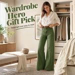 Waisted Wide-Leg Denim Jeans
