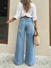 High-Waist Wide-Leg Denim