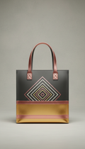 Tote Bag with Metallic Accents