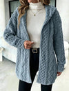 Fuzzy Sherpa Hooded Cardigan
