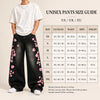 Sakura Embroidered Baggy Jeans