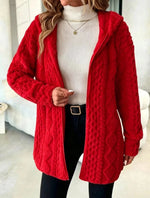 Fuzzy Sherpa Hooded Cardigan