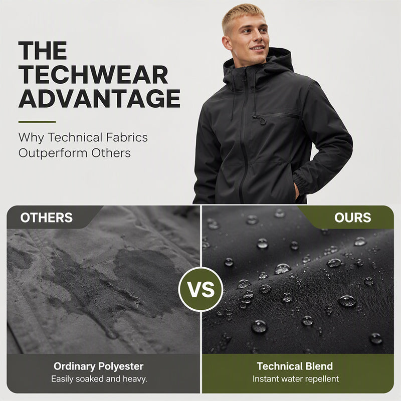 💥| Men's Waterproof Oversized Hooded Jacket