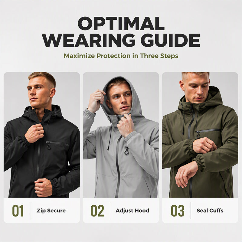 💥| Men's Waterproof Oversized Hooded Jacket